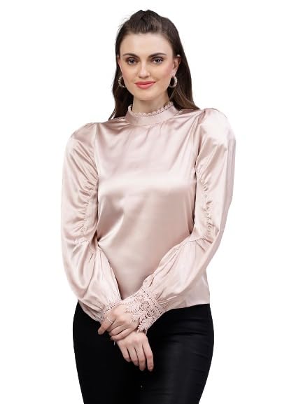 Buy KASSUALLY Tops for Women Stylish Latest Women Nude-Coloured